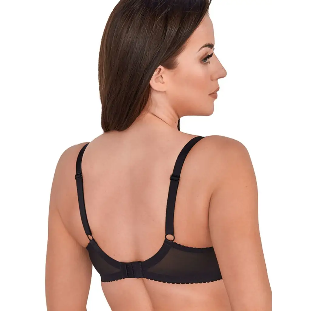 Semi-soft bra model 189345 Black by Gaia - Bras