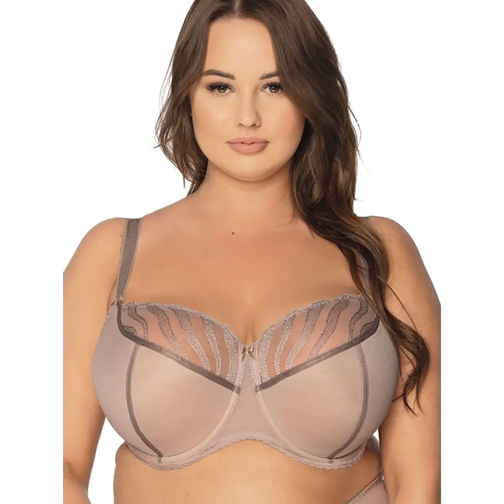 Semi-soft bra model 189349 Grey by Gaia - Bras