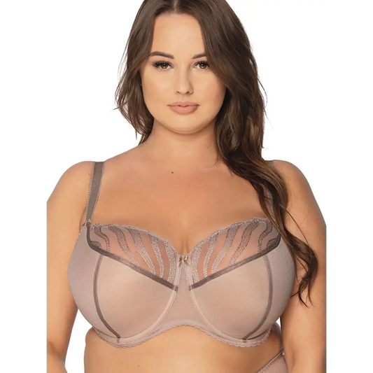 Semi-soft bra model 189349 Grey by Gaia - Bras