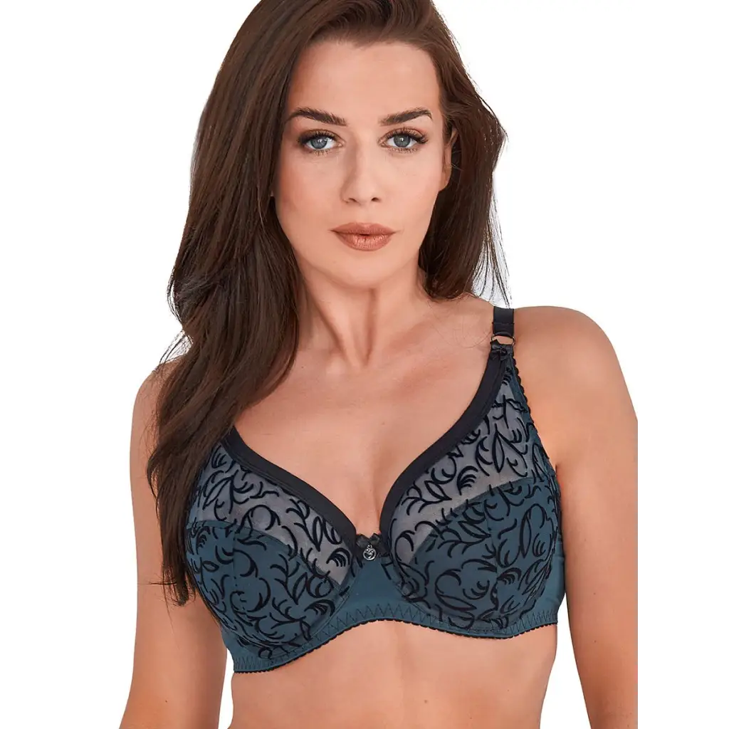 Semi-soft bra model 189365 Blue by Gaia - Bras