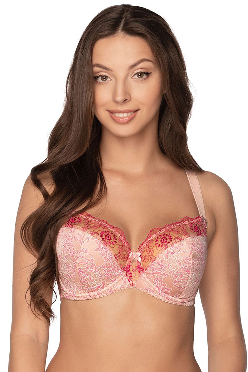 Semi-soft Bra model 192237 Pink by Gaia - Semi Soft Bras