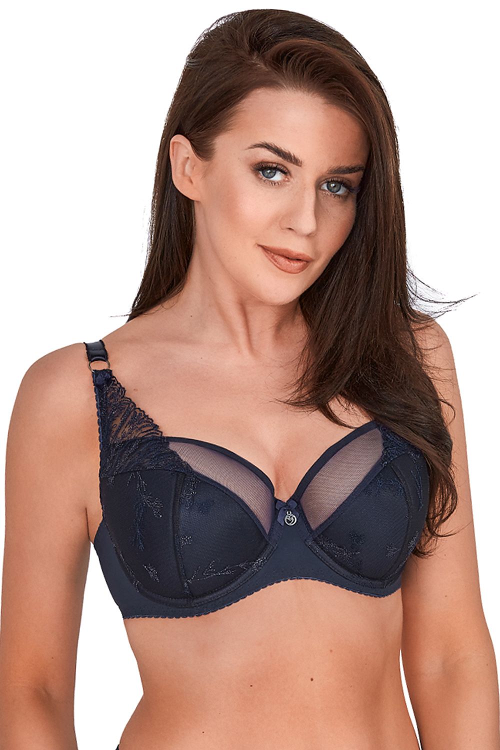 Semi-soft Bra model 192261 Navy Blue by Gaia - Semi Soft