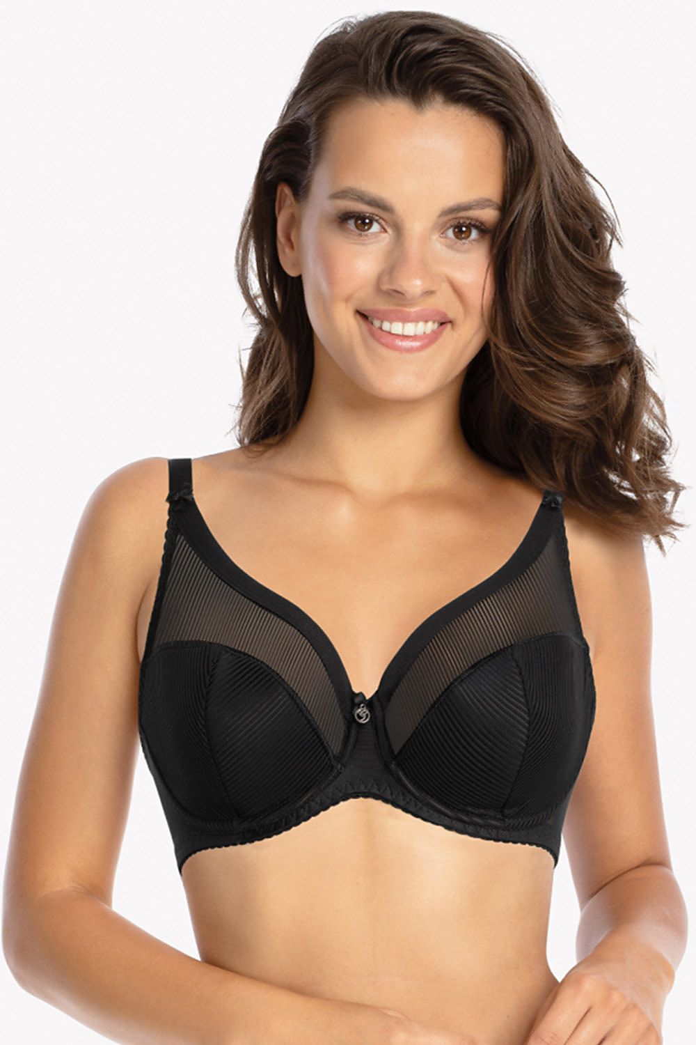 Semi-soft Bra model 192272 Black by Gaia - Semi Soft Bras