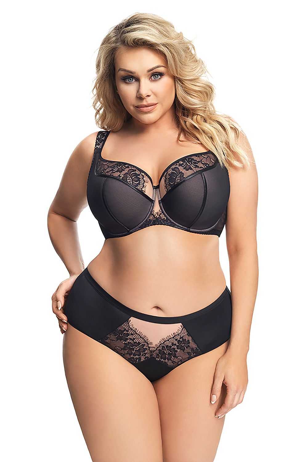 Semi-soft model 158893 Black by Gorsenia Lingerie - Semi