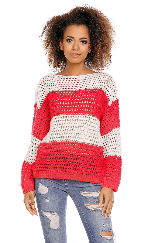 Short jumper model 94458 Red by PeeKaBoo - One Size Jumpers