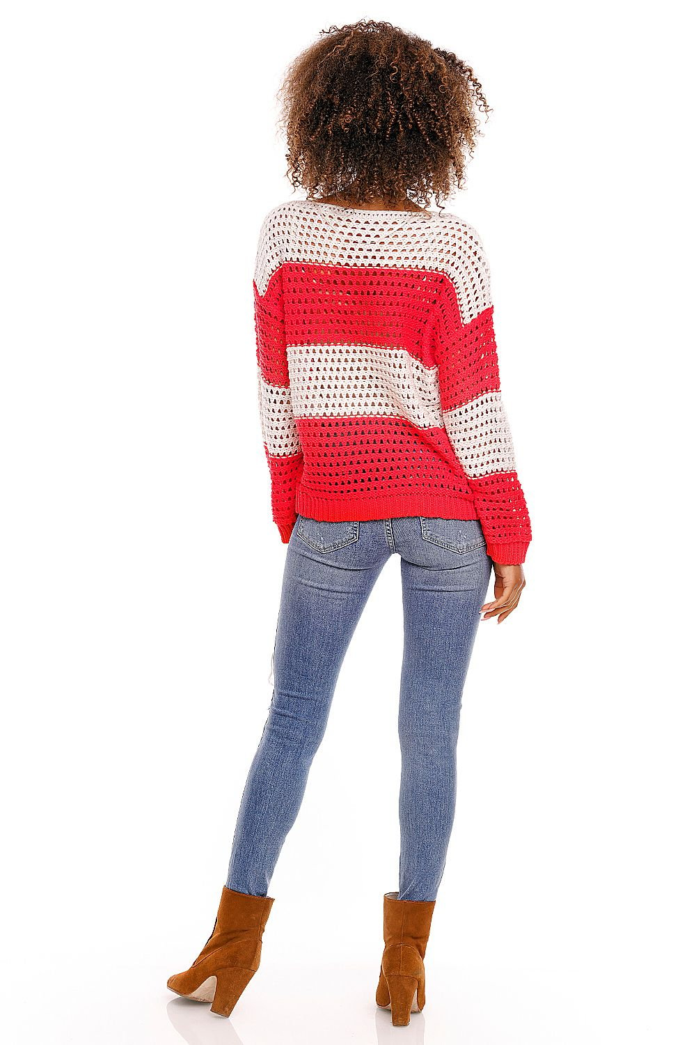 Short jumper model 94458 Red by PeeKaBoo - One Size Jumpers