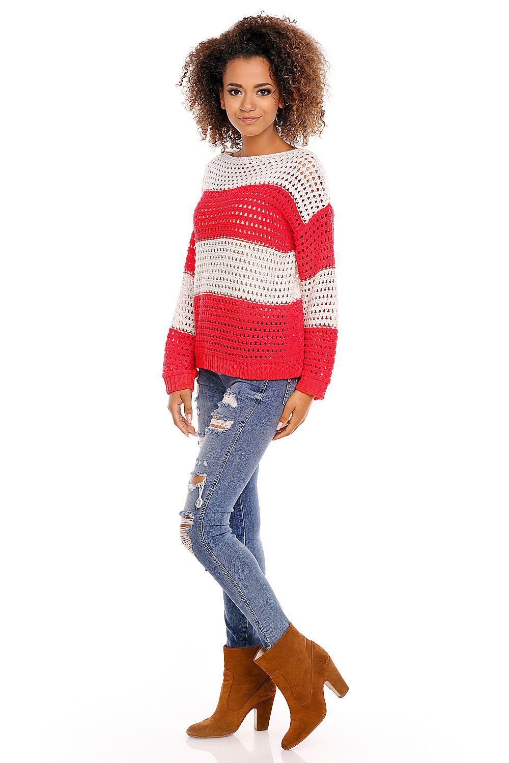 Short jumper model 94458 Red by PeeKaBoo - One Size Jumpers