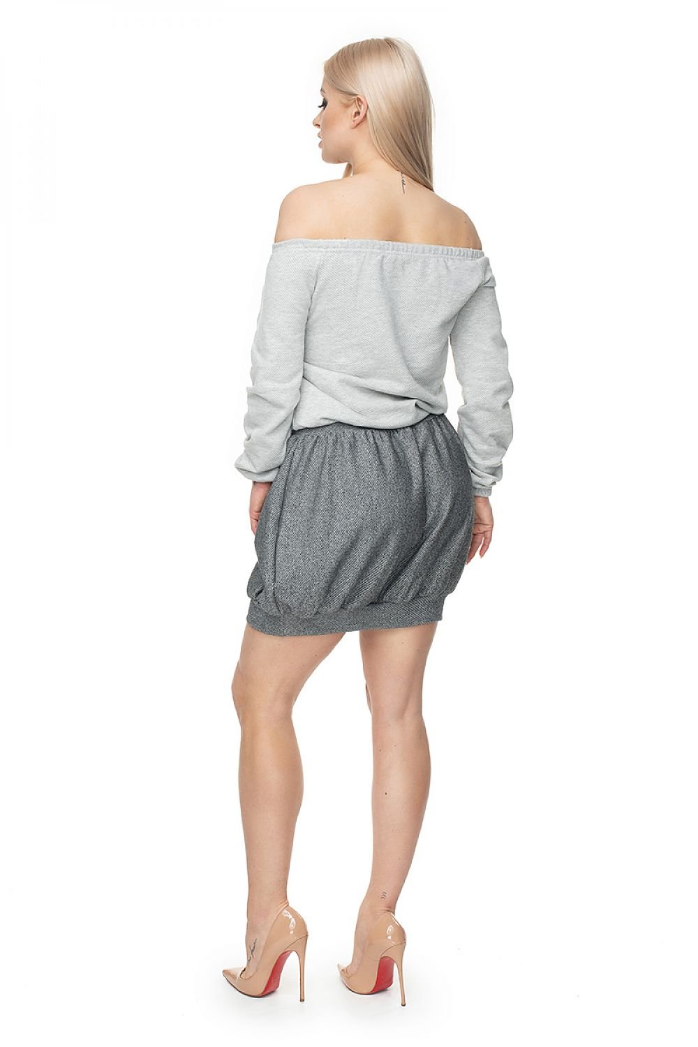 Short skirt model 133351 Grey by PeeKaBoo - Skirts