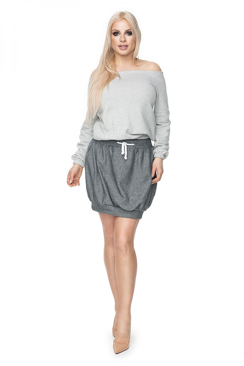 Short skirt model 133351 Grey by PeeKaBoo - Skirts