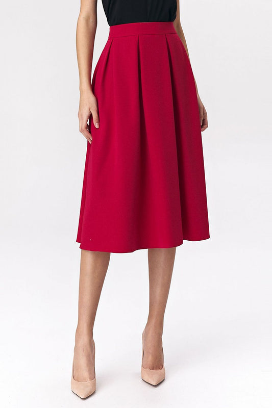 Skirt model 143559 Red by Nife - Midi Skirts