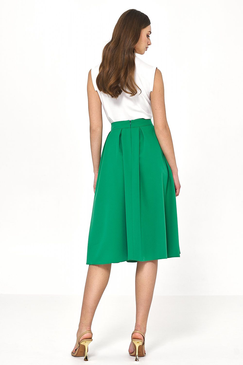 Skirt model 178007 Green by Nife - Midi Skirts