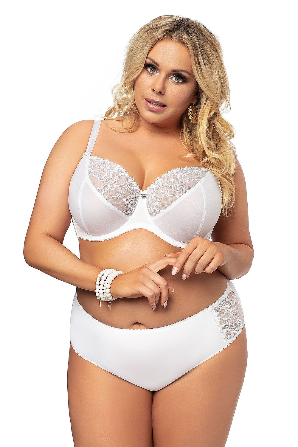 Soft bra model 125481 White by Gorsenia Lingerie - Bras