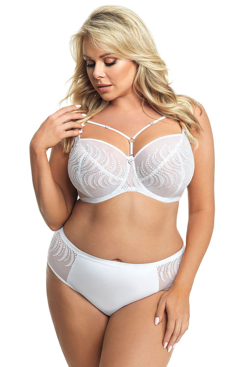 Soft bra model 156349 White by Gorsenia Lingerie - Bras