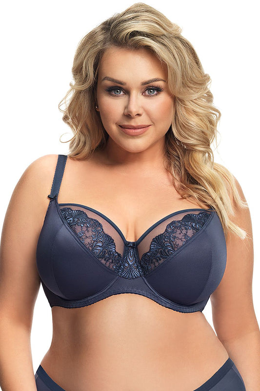 Soft Bra model 159502 Navy Blue by Gorsenia Lingerie - Soft