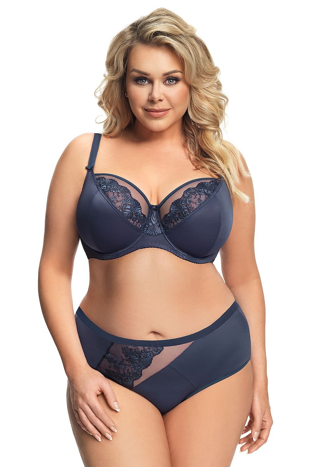 Soft Bra model 159502 Navy Blue by Gorsenia Lingerie - Soft