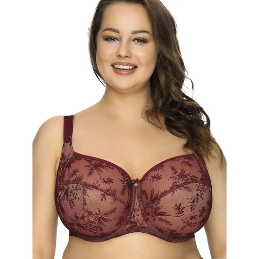 Soft bra model 162270 Red by Gaia - Bras