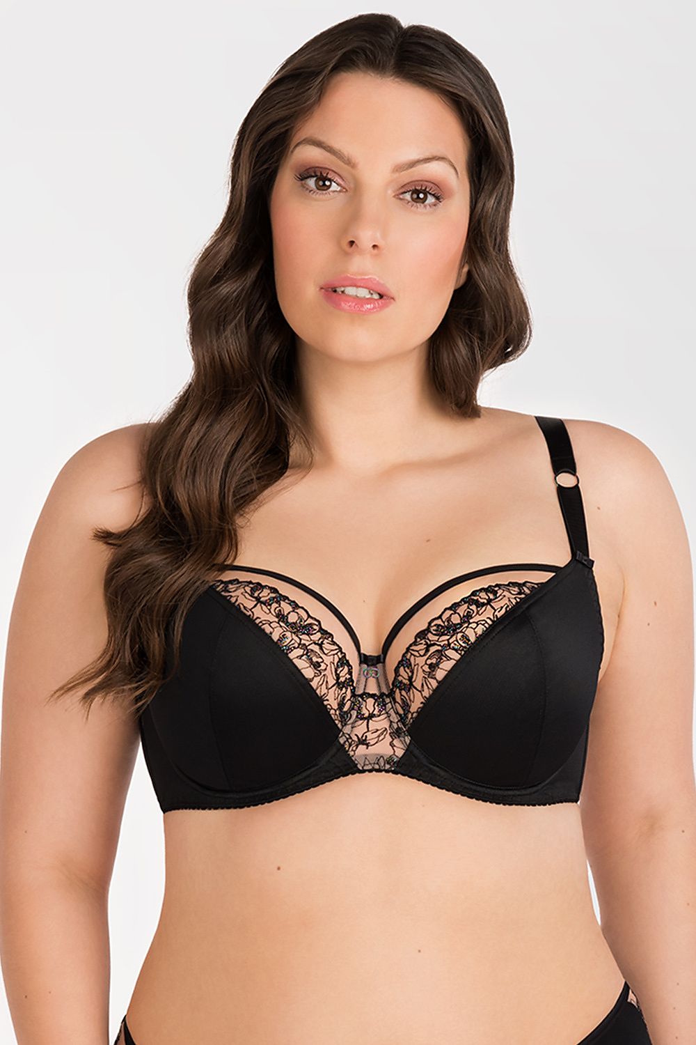 Soft bra model 190629 Black by Gorsenia Lingerie - Bras