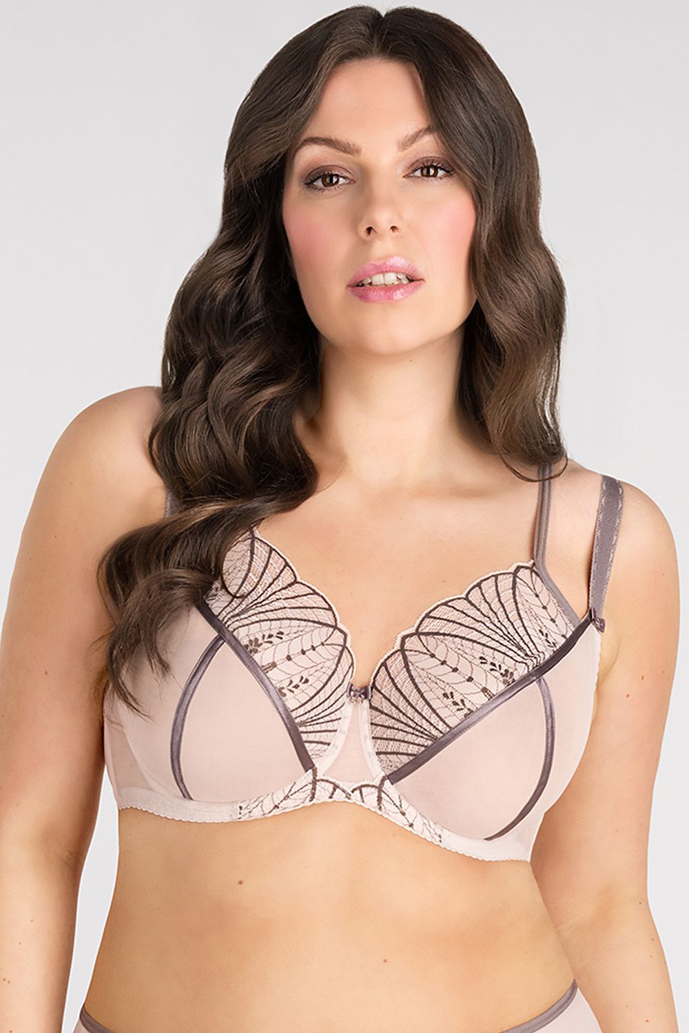 Soft Bra model 195728 Beige by Gorsenia Lingerie - Soft Bras