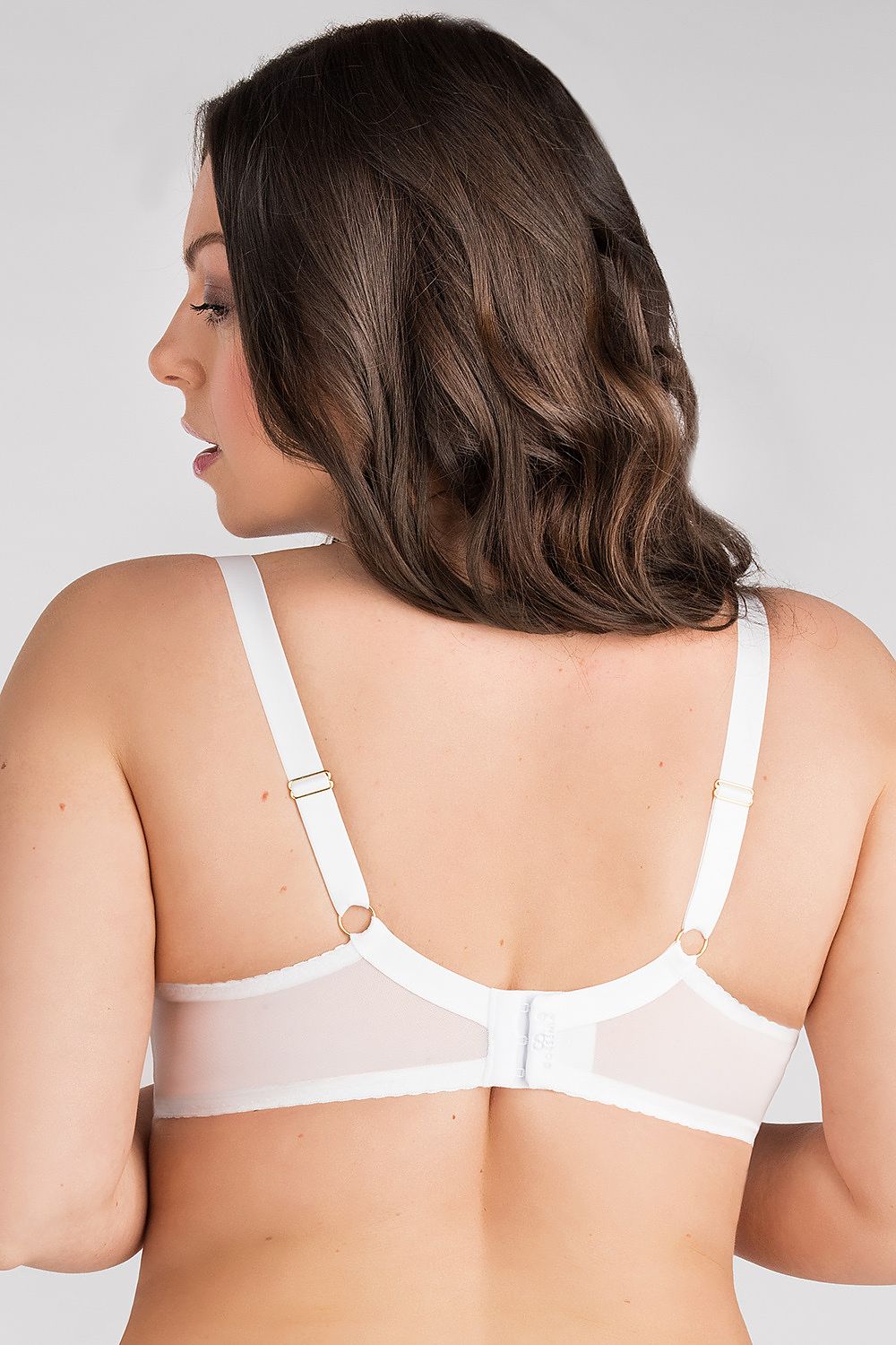 Soft Bra model 196124 White by Gorsenia Lingerie - Soft Bras