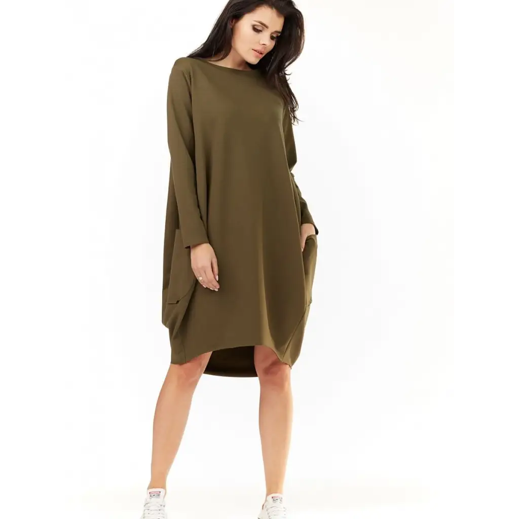 Sweatshirt Daydress model 109893 Green by Infinite You - Day