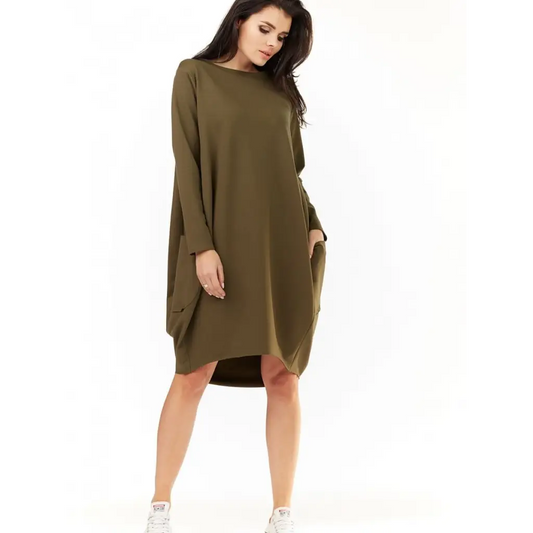 Sweatshirt Daydress model 109893 Green by Infinite You - Day