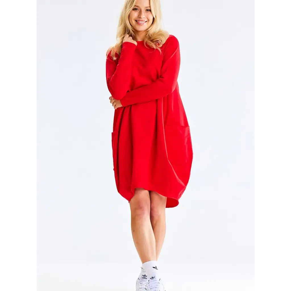 Sweatshirt Daydress model 188017 Red by Infinite You - Day