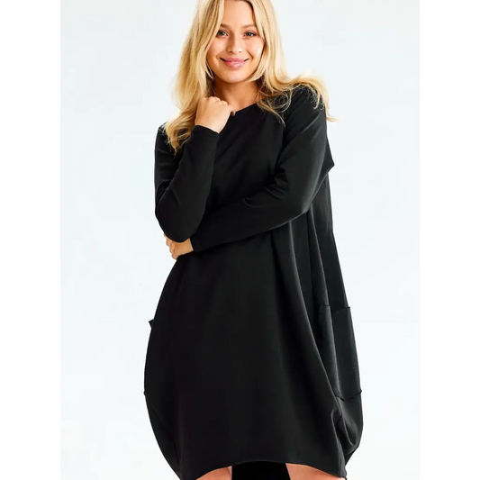 Sweatshirt Daydress model 188019 Black by Infinite You - Day