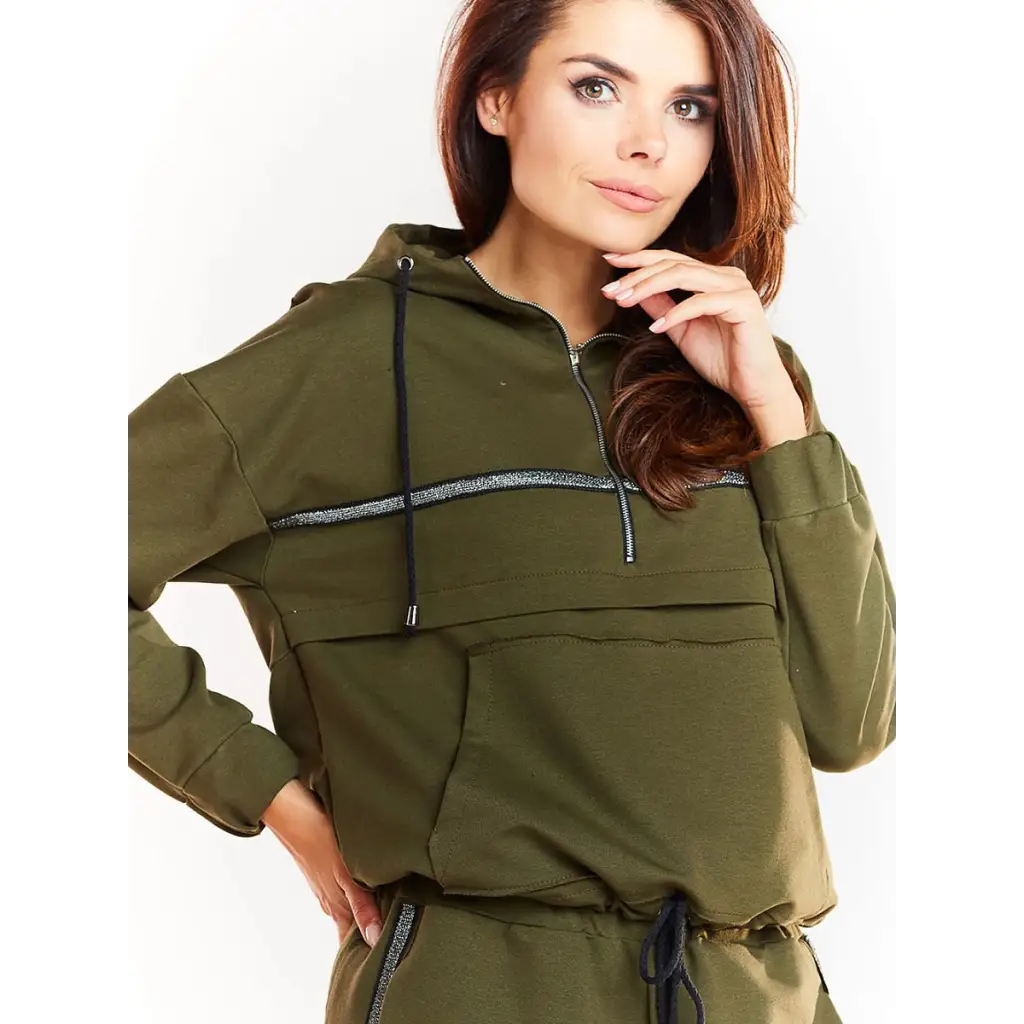 Sweatshirt model 139607 Green by Infinite You - Sweatshirts