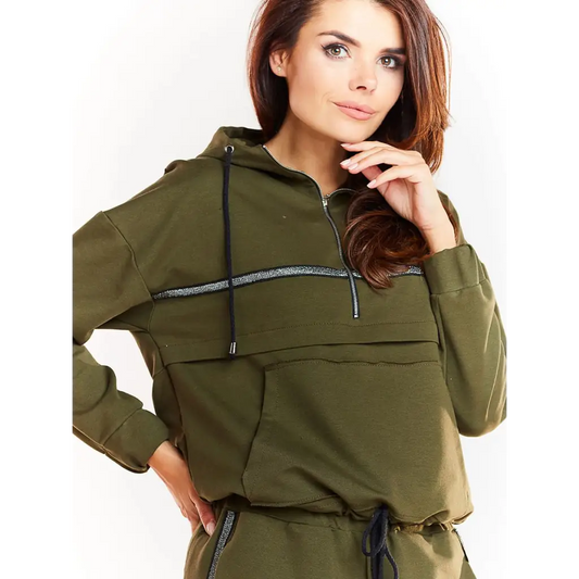 Sweatshirt model 139607 Green by Infinite You - Sweatshirts