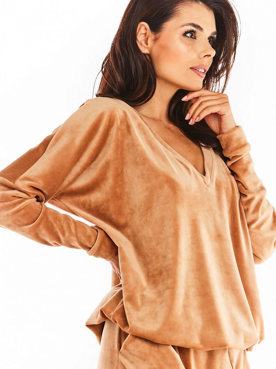 Sweatshirt model 150782 Beige by awama - One Size -