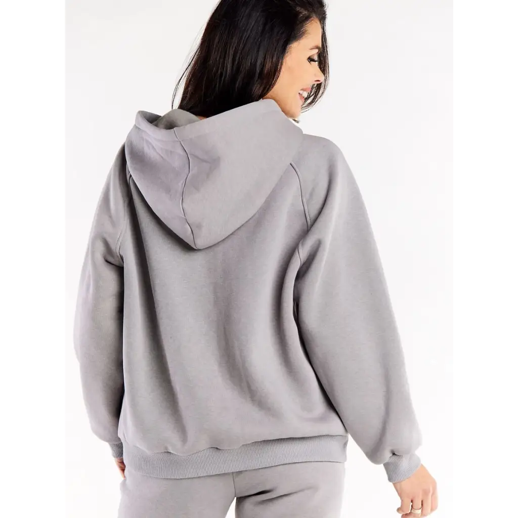 Sweatshirt Model 188031 Grey by Infinite You - Sweatshirts