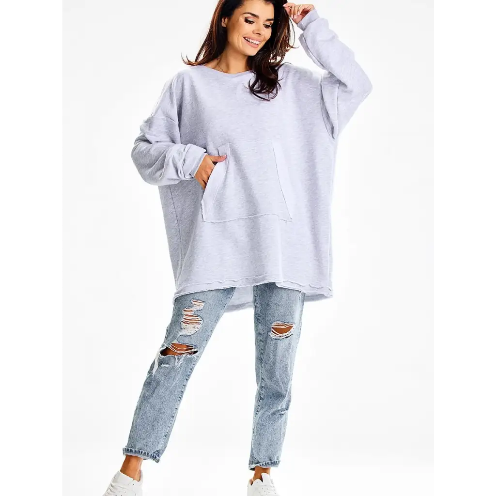 Sweatshirt model 189453 Grey by Infinite You - One Size -