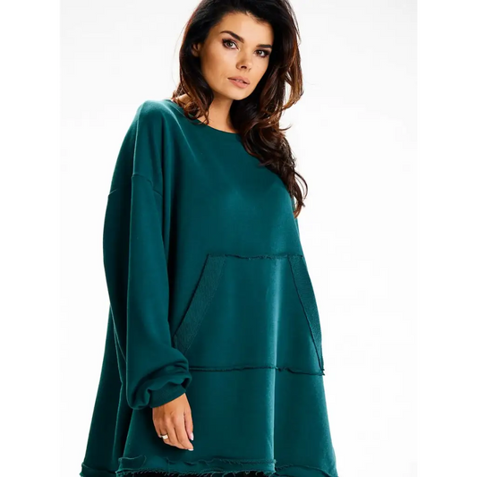 Sweatshirt model 189454 Green by Infinite You - One Size -