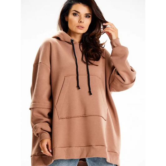 Sweatshirt model 189464 Beige by Infinite You - One Size -