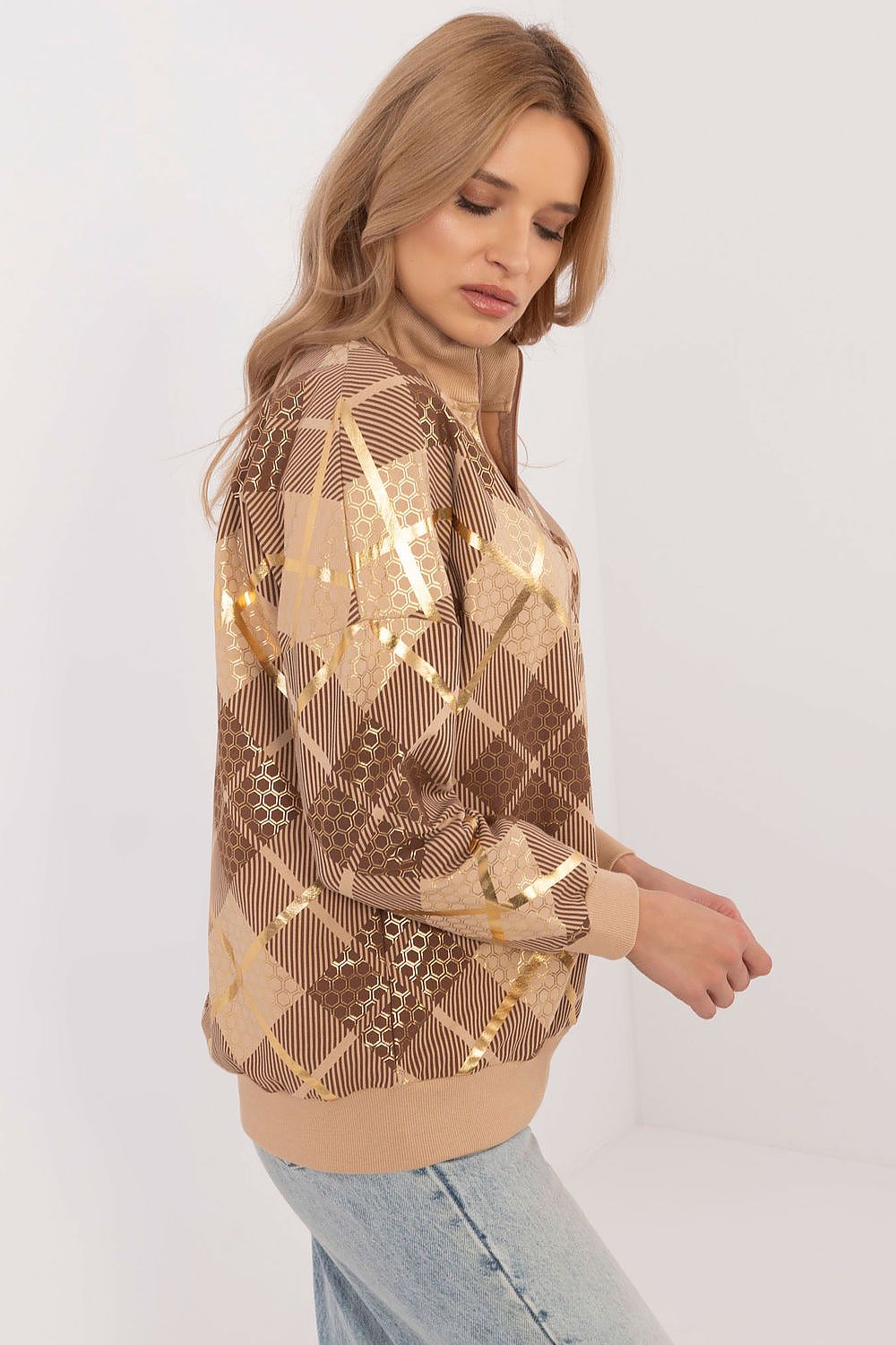 Sweatshirt model 203684 Brown by Factory Price - Sweatshirts