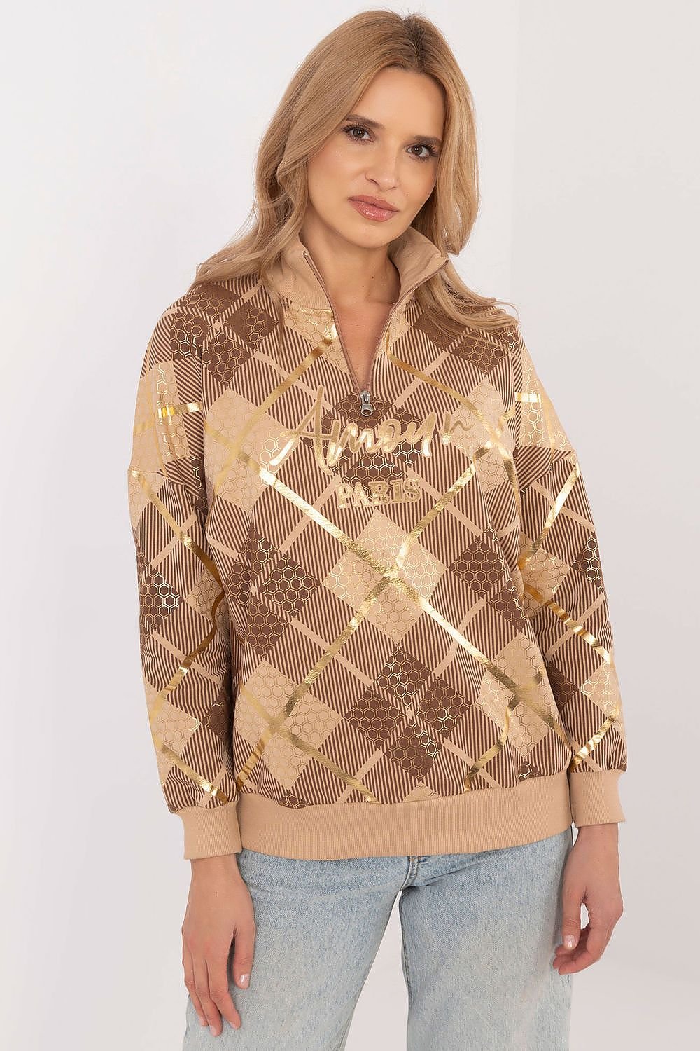 Sweatshirt model 203684 Brown by Factory Price - Sweatshirts