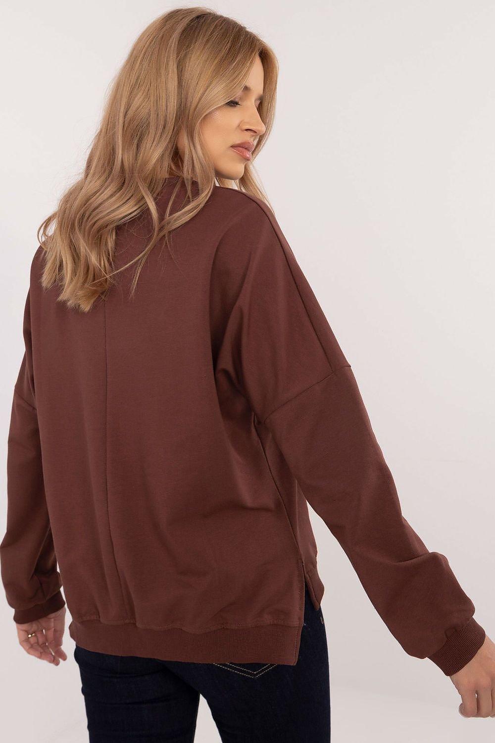 Sweatshirt model 203699 Brown by Factory Price - Sweatshirts