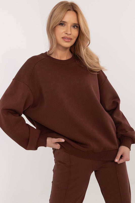 Sweatshirt model 204415 Brown by Factory Price - Sweatshirts