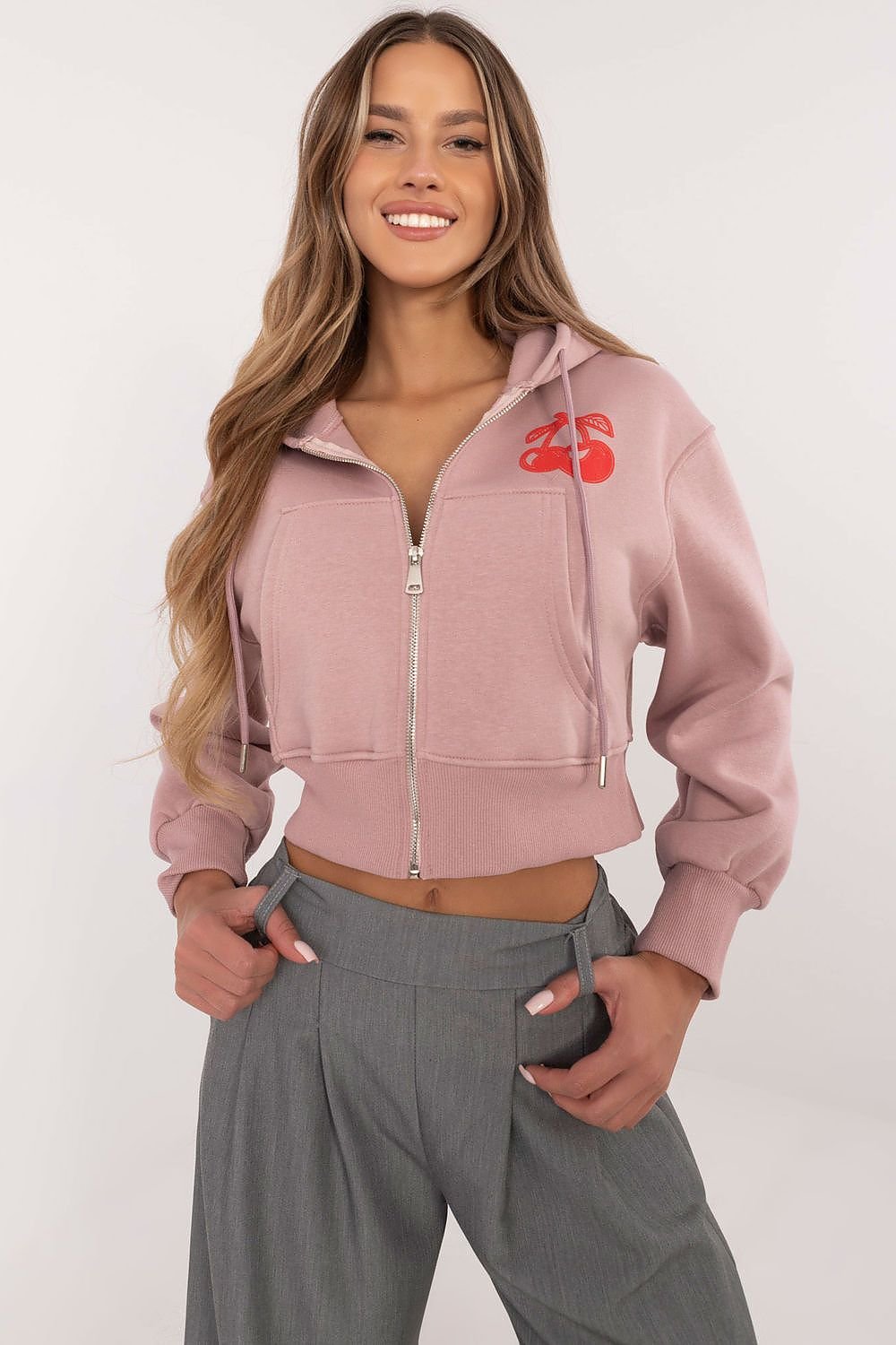 Sweatshirt model 204418 Pink by Factory Price - Sweatshirts