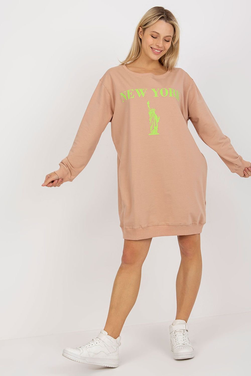 Sweatshirt model 206006 Beige by Factory Price - One Size