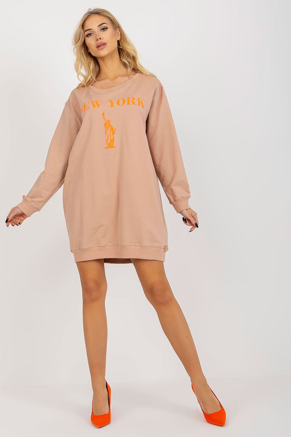 Sweatshirt model 206009 Beige by Factory Price - One Size