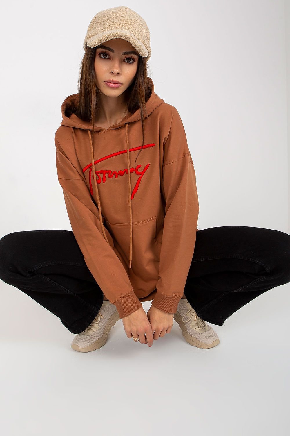 Sweatshirt model 206012 Brown by Factory Price - One Size