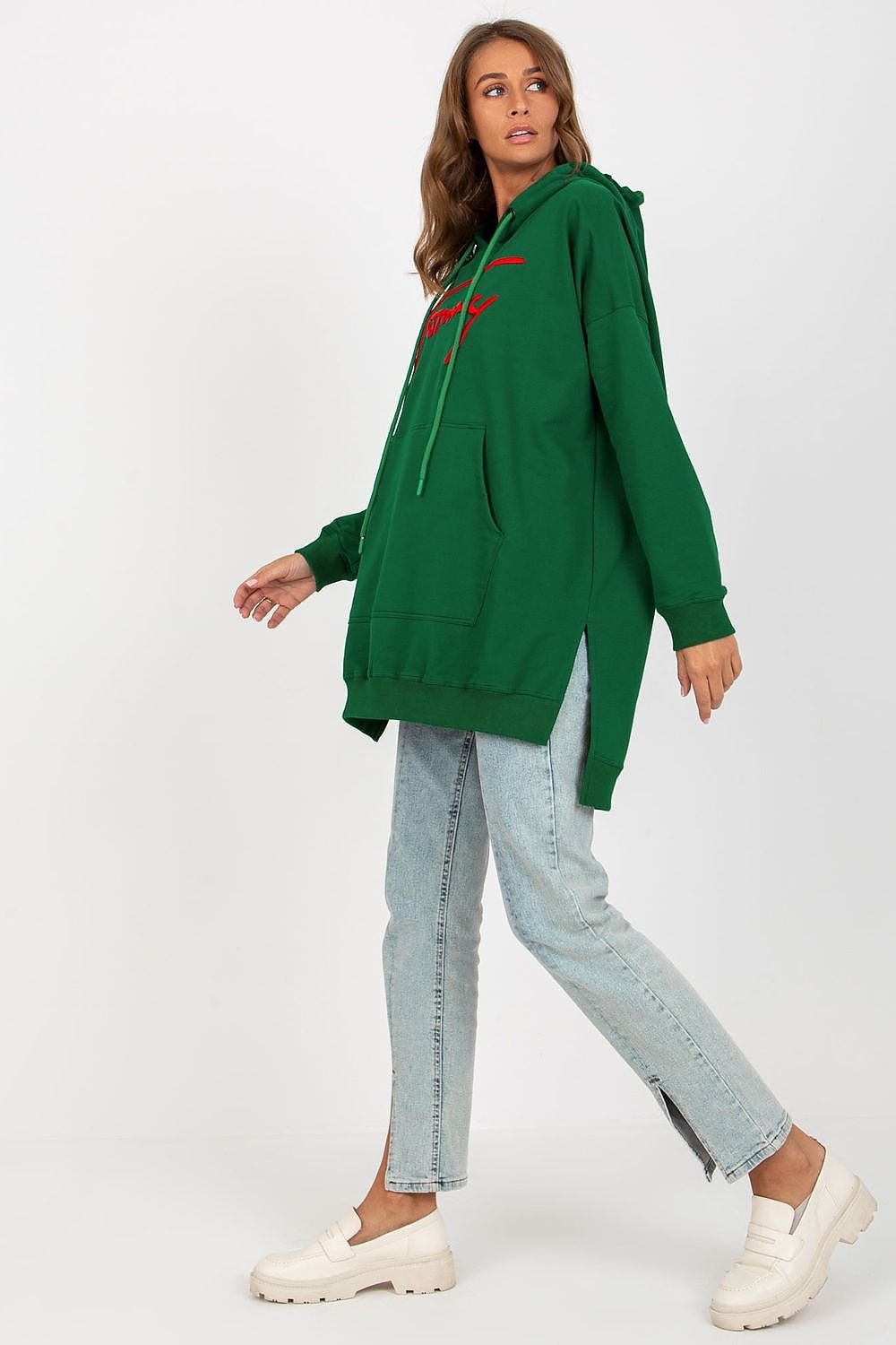 Sweatshirt model 206014 Green by Factory Price - One Size