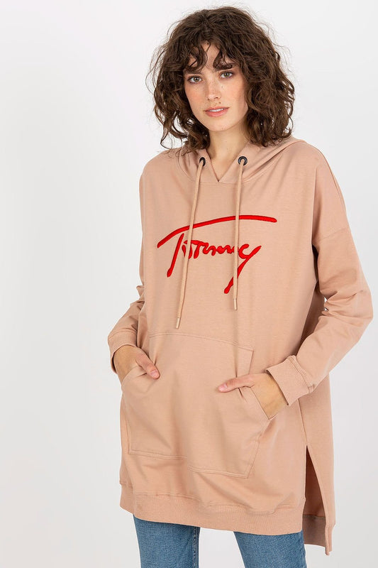 Sweatshirt model 206016 Beige by Factory Price - One Size