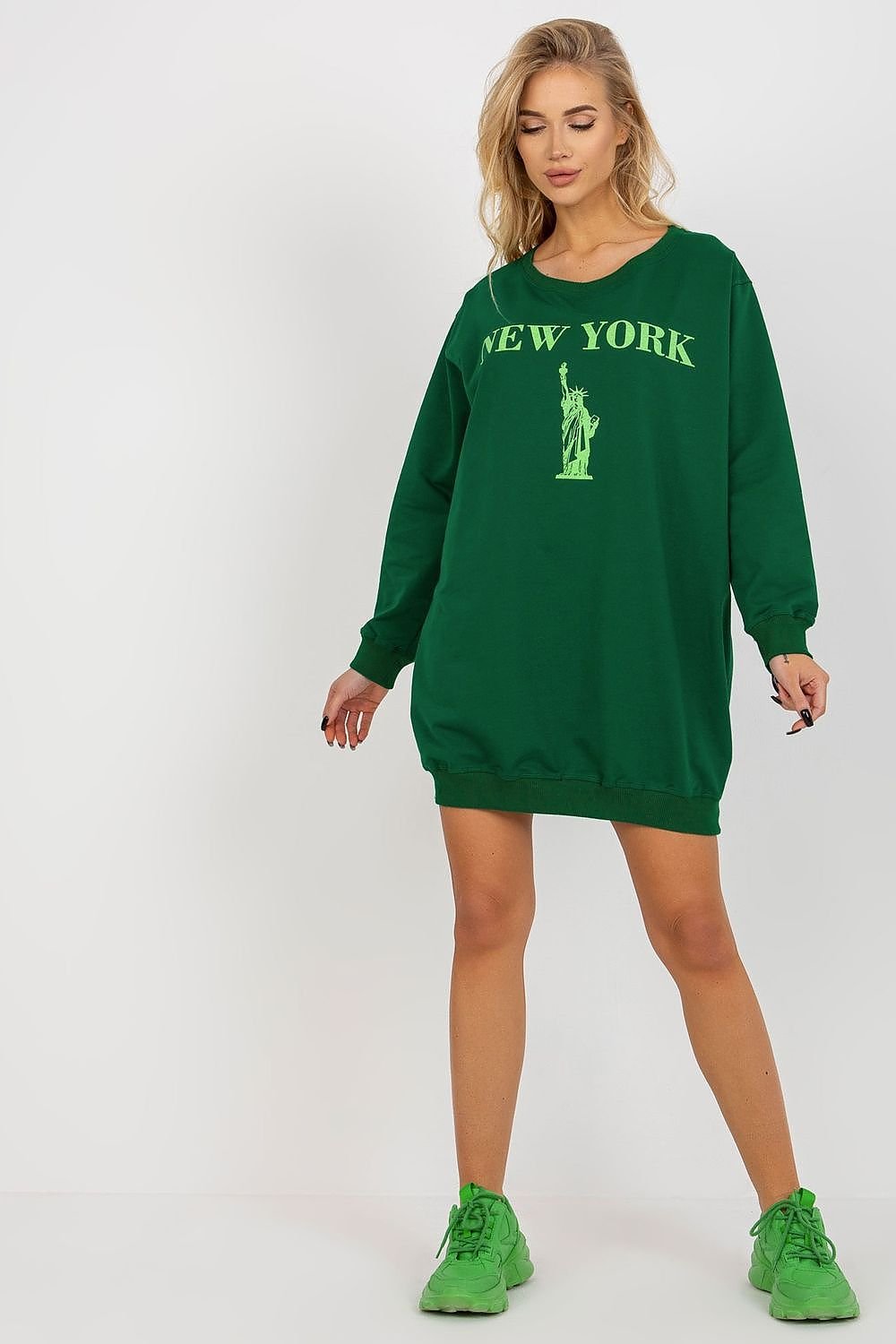 Sweatshirt model 206024 Green by Factory Price - One Size