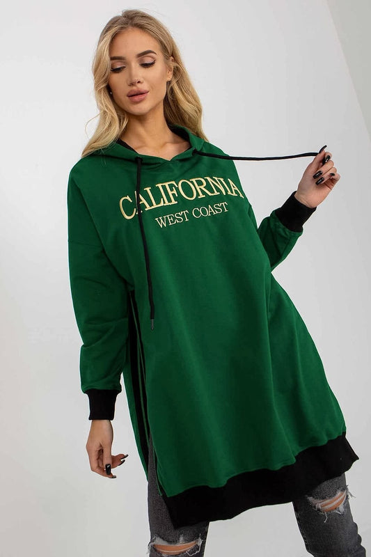 Sweatshirt model 206033 Green by Factory Price - One Size