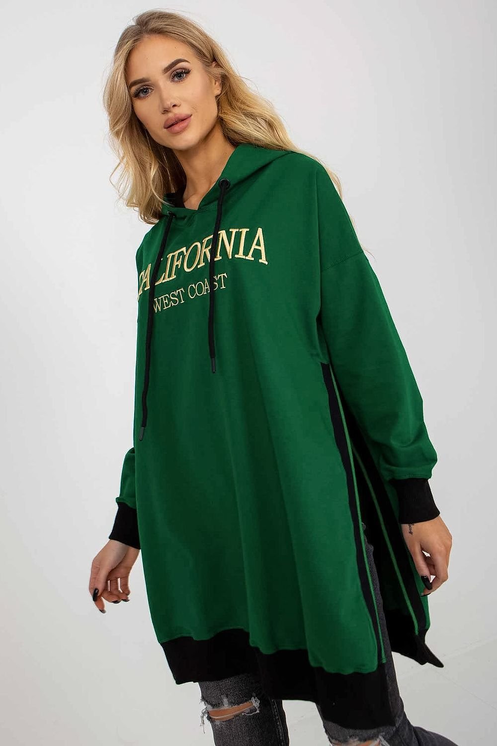 Sweatshirt model 206033 Green by Factory Price - One Size