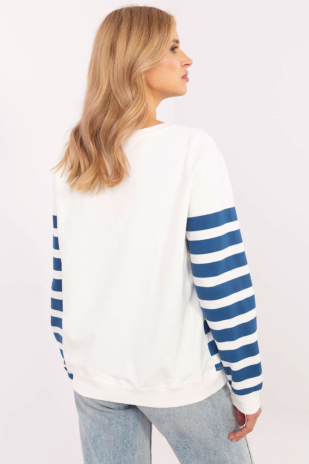 Sweatshirt model 206052 Beige/Blue by Factory Price