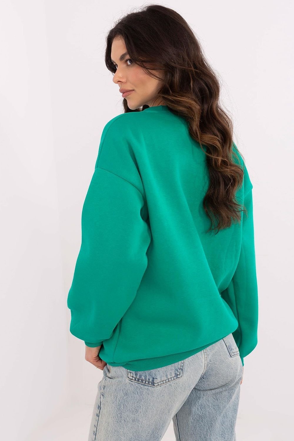 Sweatshirt model 206375 Green by Factory Price - One Size