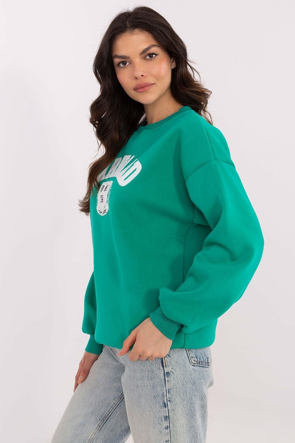 Sweatshirt model 206375 Green by Factory Price - One Size